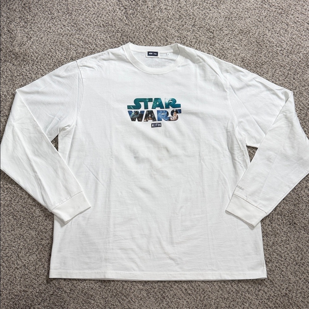 NWOT Kith x STAR WARS Highlight L/S Tee White Size Large